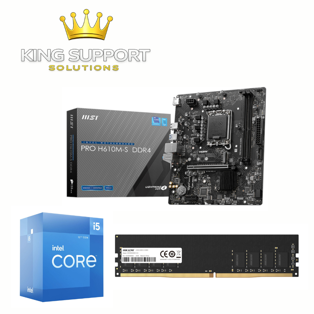 Intel Core i5 12400F / 16GB RAM / MSI H610M-S Pro Upgrade Kit