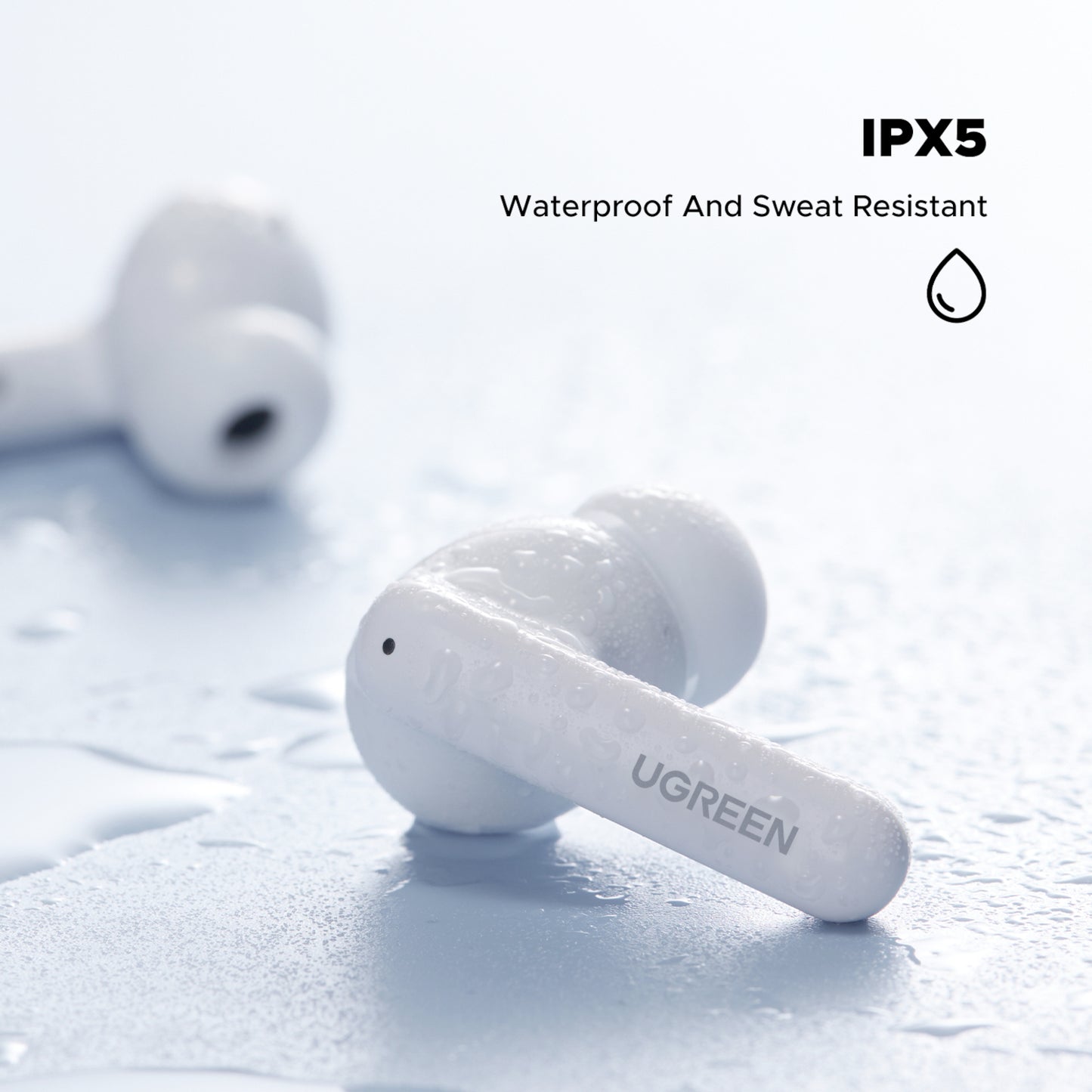 UGREEN EchoBuds Magic Wireless (In-Ear Earphones)–White