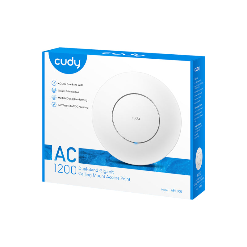 Cudy AC1200 Gigabit Dual Band Ceiling Access Point