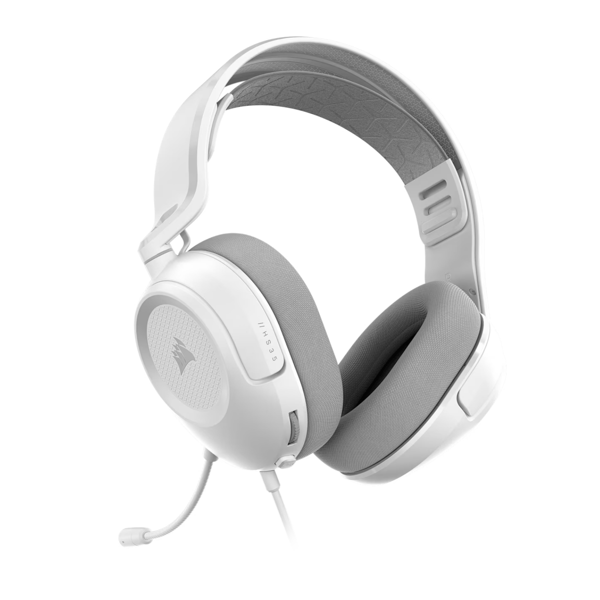 Corsair HS35 v3 Wired Gaming Headset – White
