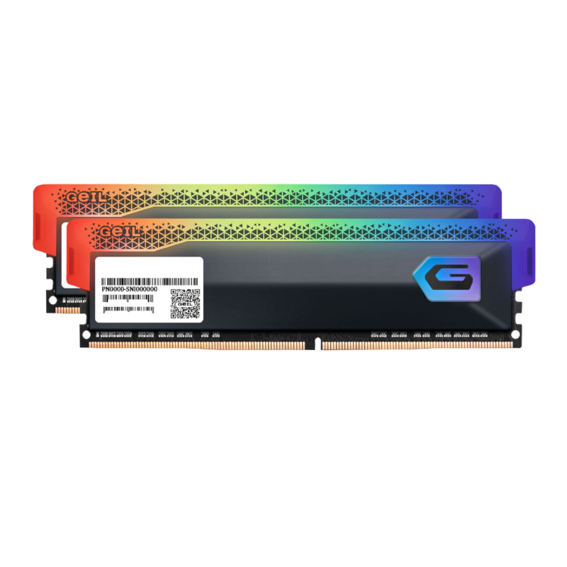 Geil Orion RGB 16GB KIT(2X8GB) 3600MHz DDR4 Desktop Gaming Memory – Grey