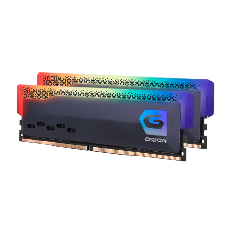 Geil Orion RGB 16GB KIT(2X8GB) 3600MHz DDR4 Desktop Gaming Memory – Grey