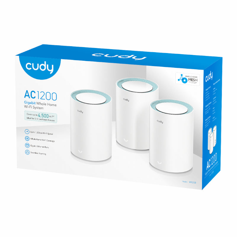 Cudy AC1200 Wi-Fi Mesh Kit 3 Pack
