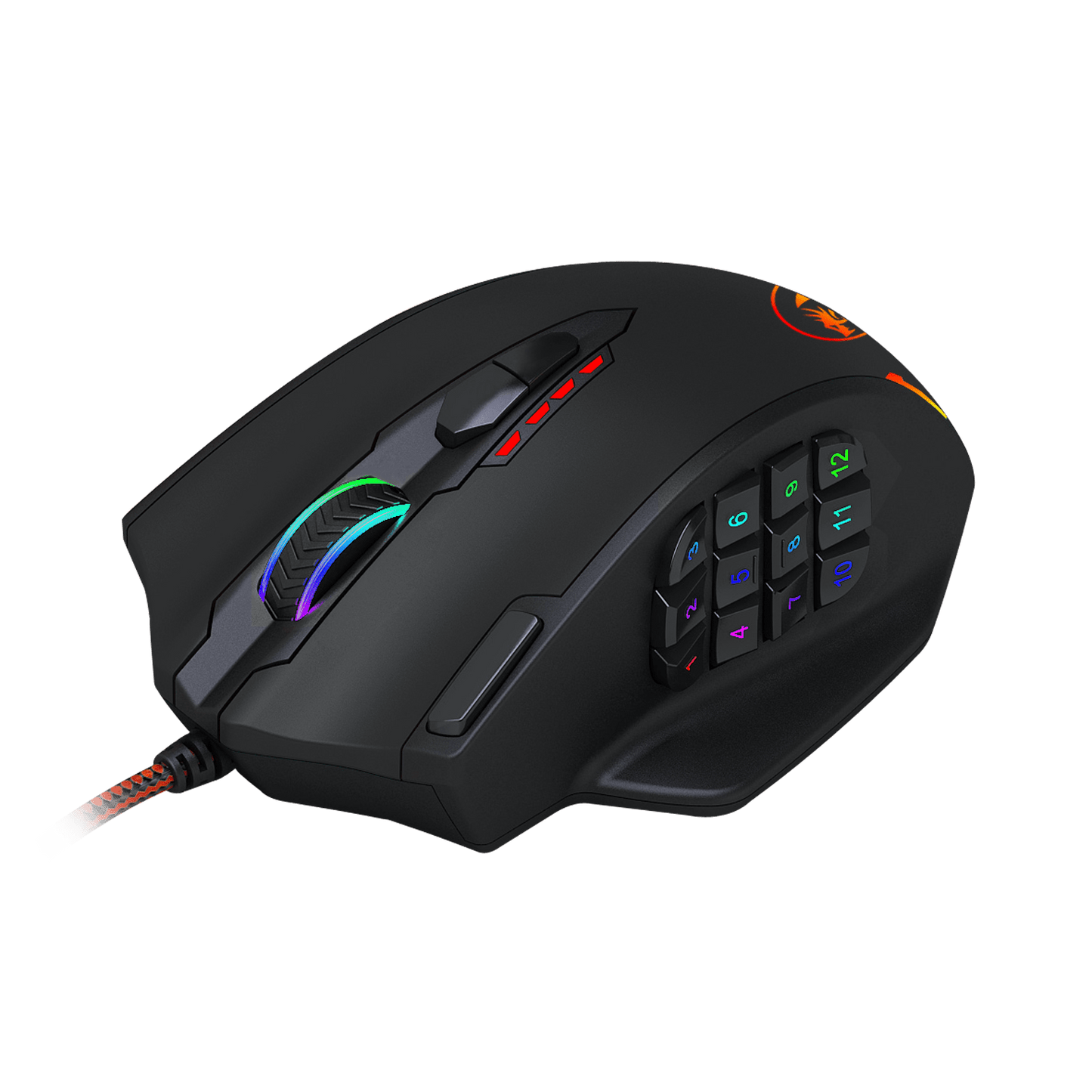 REDRAGON IMPACT 12400DPI MMO Gaming Mouse – Black