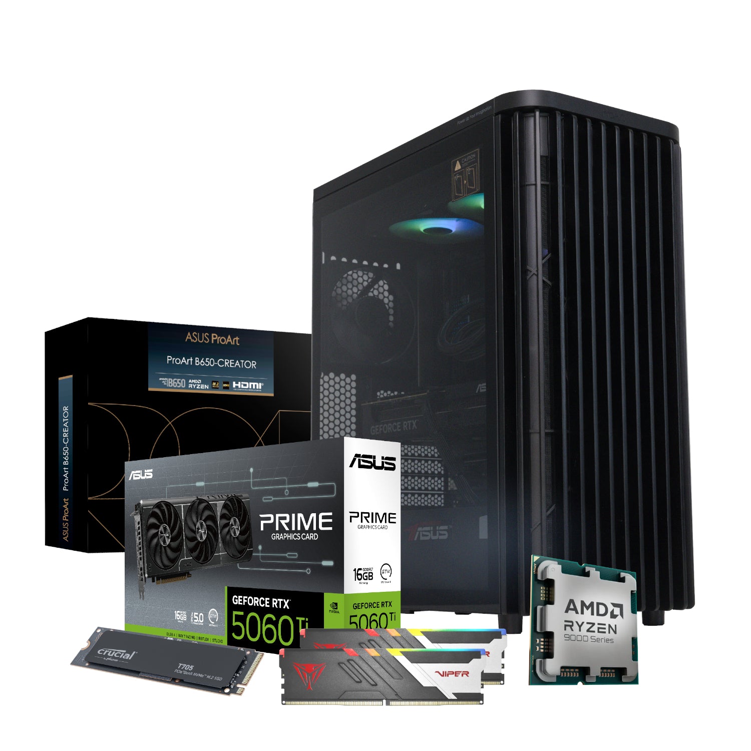 PCBuilder Ryzen 7 9700X MONET Windows 11 Creator PC