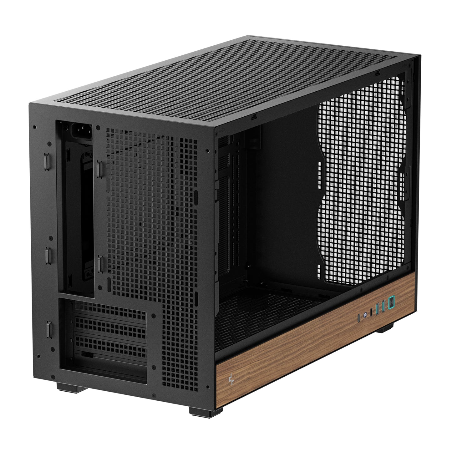 DeepCool CH260 Wood mATX Gaming Chassis – Black