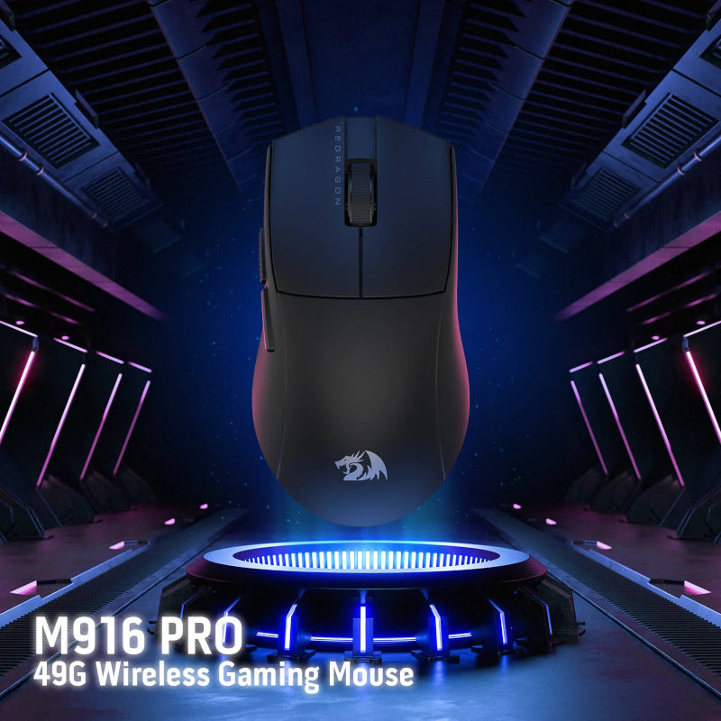 REDRAGON M916 PRO 4K 3-Mode Wireless Gaming Mouse – Black