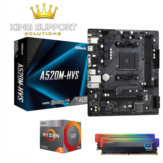 Ryzen 5 3400G / 16 GB RAM / ASRock A520M-HVS Upgrade Kit
