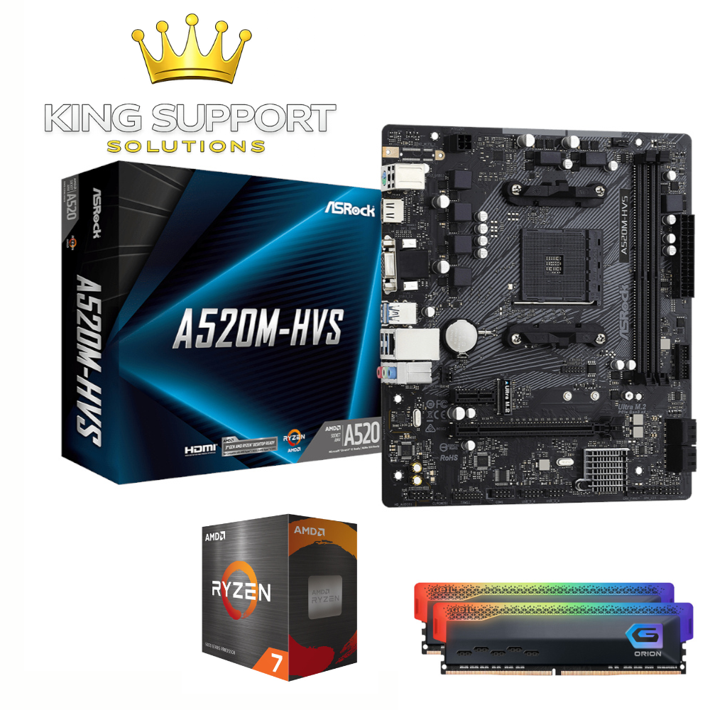 Ryzen 7 5700X / 16 GB RAM / ASRock A520M-HVS Upgrade Kit