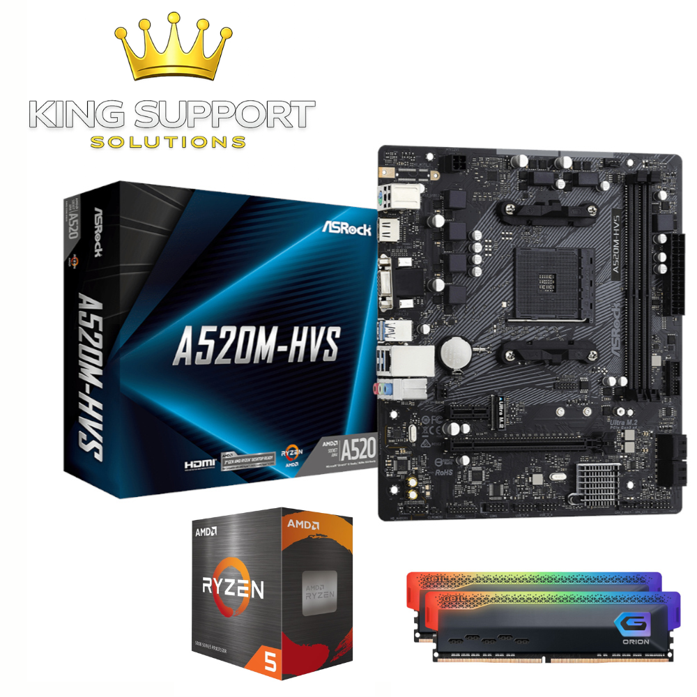 Ryzen 5 5600XT / 16 GB RAM / ASRock A520M-HVS Upgrade Kit