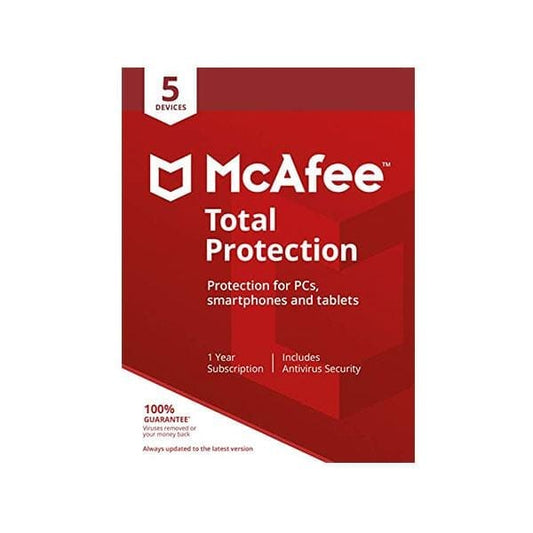 McAfee: Total Protection (1 year, 5 devices)